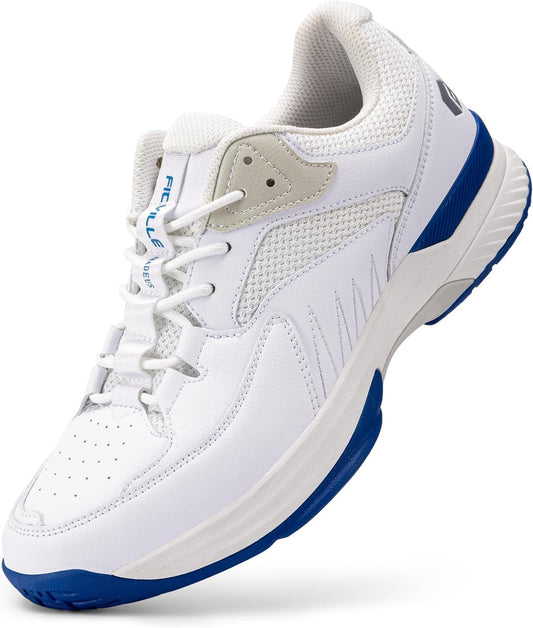 Wide Pickleball Shoes for Men All Court Tennis Shoes with Arch Support for Plantar Fasciitis