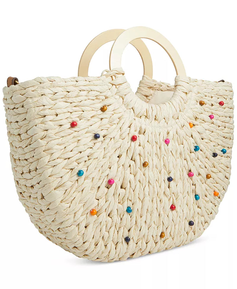 Straw Tote Crossbody, Created for Macy'S